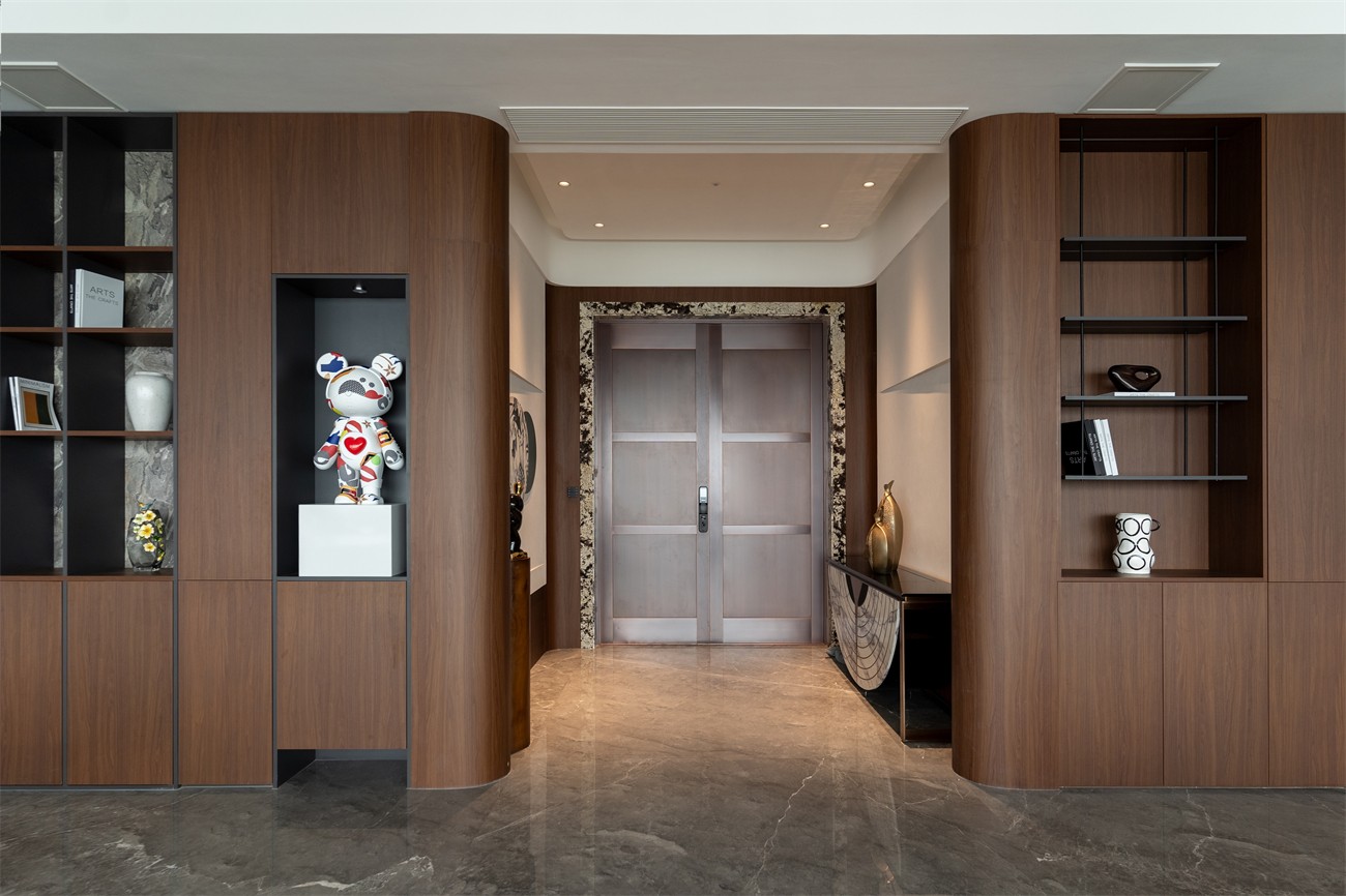 嘉和城依云灣800平現(xiàn)代輕奢入戶裝修完工實景圖