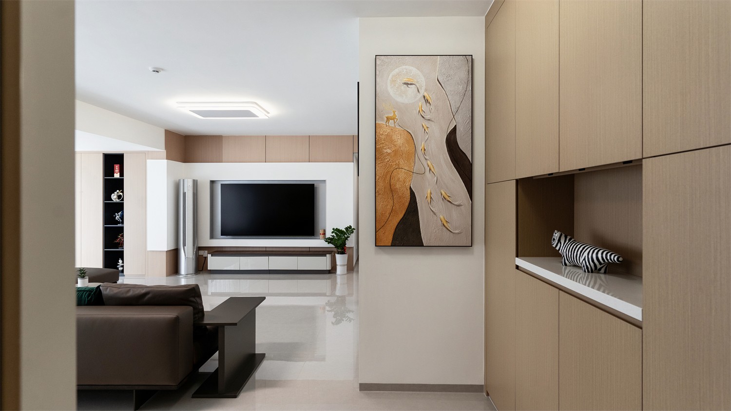 上水灣155平現(xiàn)代風(fēng)格入戶裝修實(shí)景圖